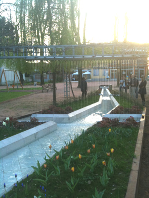Foto della fontana al parco Il Giardinone